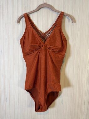 NWT PRANA KAYANA STRIPED ONE PIECE 40D XL